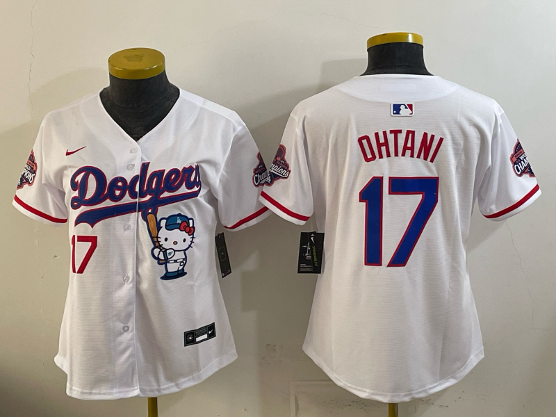 women Los Angeles Dodgers #17 Ohtani white Game 2026 Nike MLB Jersey 065400->youth mlb jersey->Youth Jersey